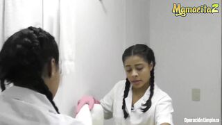 Mamacitaz - Petite Colombian Maid Maria Rides Her "patrona" At Work