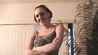 Mysti Licks Feet, Sucks Cock, And Swallows Cum!