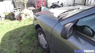 Cheating Farmer's Wife Caught By Her Husband While Ass-fucked