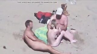 Cuckold Couple On The Beach