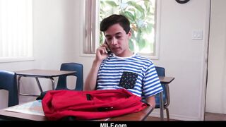 Milf - Naughty Boy Gets Punished By Hot Milf Teacher