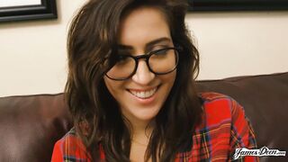 Nerdy Big Boob Youtuber Beauty April O'neil And James Deen