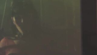 Latex Loving Mistress Pleasures Masked Man