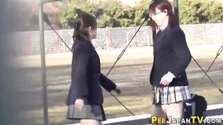 Japan Students Peeing
