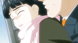 Hentai Cutie Is Harressed On Train