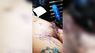 Funny Pussy Tattoo Made Her Orgasm