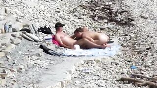 Couple Fucked On A Public Beach While As People Walked Near