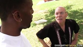 Karina Lynne Fucks With A Black Dude While Her Dad Watches