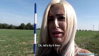 Public Agent Sweet Shaven Romanian Pussy Gets Creampied After Hard Fucking