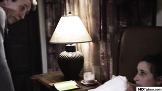 Old Stepdad Takes Ashley Adams' Anal Virginity