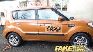 Fake Driving School Busty Redhead Student Fucked