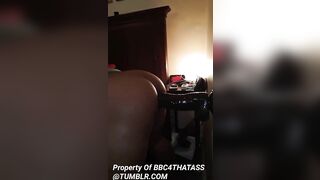 Stretching Out Her Asshole With Huge Black Balled Dildo Bbc4thatass