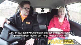 Fake Driving School Students Squirting Shaven Pussy