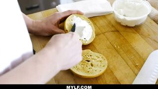 Busty Stepmom Emily Addison Gives Her Son A Sex For Breakfast