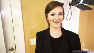 Big Boob Teen On Casting Couch Fingering Her Pussy