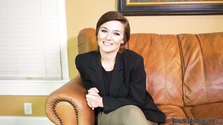 Big Boob Teen On Casting Couch Fingering Her Pussy