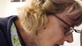 58yr Granny Is Back...sucking Some Young Cock.