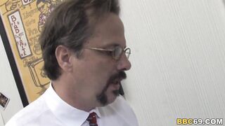 Father Watches Sammie Spades Fucks Big Black Dick