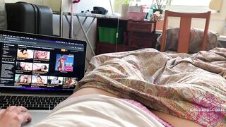 Browsing Porn, Watching Cumshot Compilations And Cuming Hard