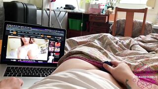 Browsing Porn, Watching Cumshot Compilations And Cuming Hard