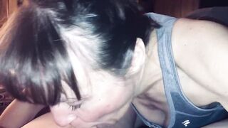 Mother In Law Asked Me To Help Bring Laundry Upstairs And This Happened! She Loved My Cum Too!