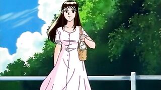 Hot Anime Chick Gets Oiled Up