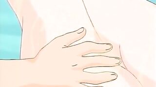 Hot Anime Chick Gets Oiled Up