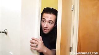 Chubby Big Belly Mom Fucks Sons Friend