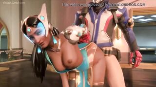 Sfm Overwatch Brigitte Symmetra Pharah Dva Widowmaker Mercy Ana Mei 3d Hentai Game