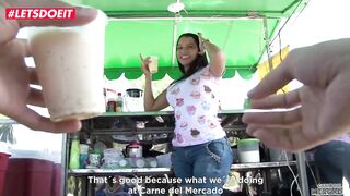 Horny Brunette Has Her Holes Filled #letsdoeit