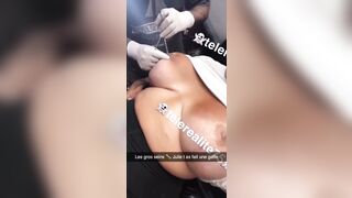 Sarah Fraisou Montre Ses Seins Et Ce Fais Percer Le Sein