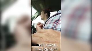 Hitch Hiker Jerks Off Her Driver