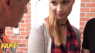 Cute Nice Boobs Teen Cheats On Fiancee Takes Pussy Creampie Huge Load While He Snoozes