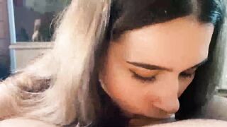 Pov Blowjob With Anal In Sweet Teen Ass. Tits Bouncing. Cums In Mouth