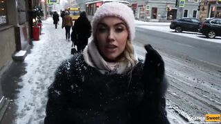 Public Blowjob! He Cum In My Mouth In The Toilet In A Restaurant !!!