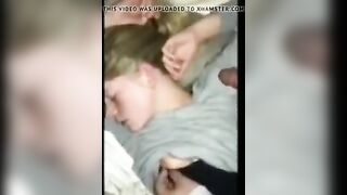 Blonde Girl Wakes Up With A Dick In Her Mouth