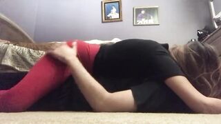 Cutie In Leggings Dry Humps Him Good Femdom