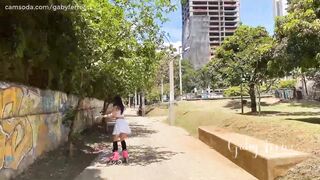 My Friend Controls My Lush While I Skate In The Park, It Is Nice To Go Outside Again!