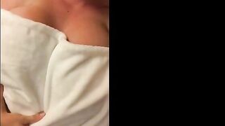 23yr Old Tara Showing Off 36h Boobs