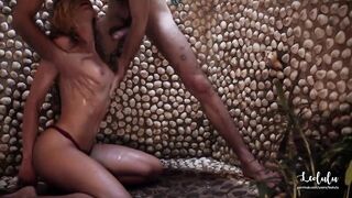 Young Couple Fucks Hard In The Shower - Amateur Leolulu