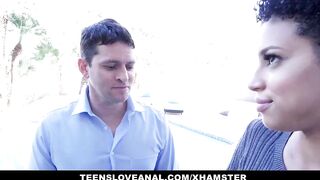 Teensloveanal - Shy Ebony Teen Fucks In Her Parents Bedroom