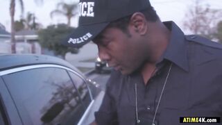 Brunette Chick Enjoying A Policeman’s Bbc