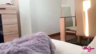 She Catches Him Watching Porn And Helps To Cum Quickie