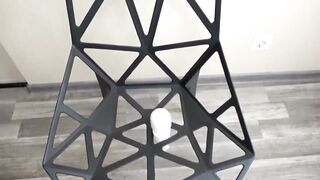 Tied Girl And Magic Wand Vibrated Her To Orgasm Convulsion On Magic Chair