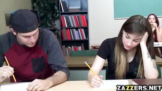 Monique Alexander Gives A Hot Teacher Blowjob