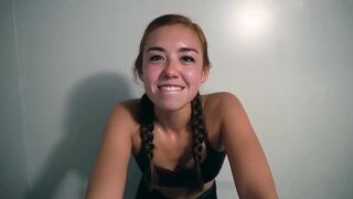 Sweat Fetish! After Workout Blowjob, Riding And Full Sweat Facial!