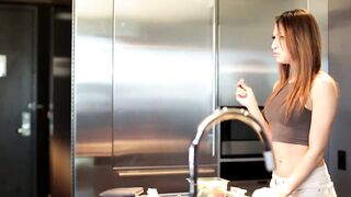 She Has A Surprise In The Bed.