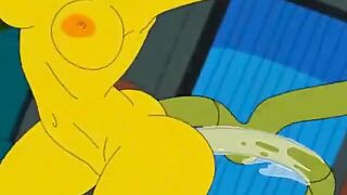 Alien Fudendo Marge Dos Simpson