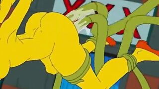 Alien Fudendo Marge Dos Simpson