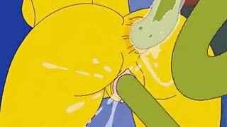 Alien Fudendo Marge Dos Simpson